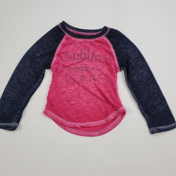 Girl's 12 month Pink and gray Sublime long sleeve - Picture 1 of 5